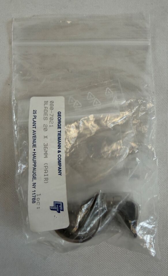 TIEMANN 80-7021 20mm x 36mm Kolbel Retractor Blades