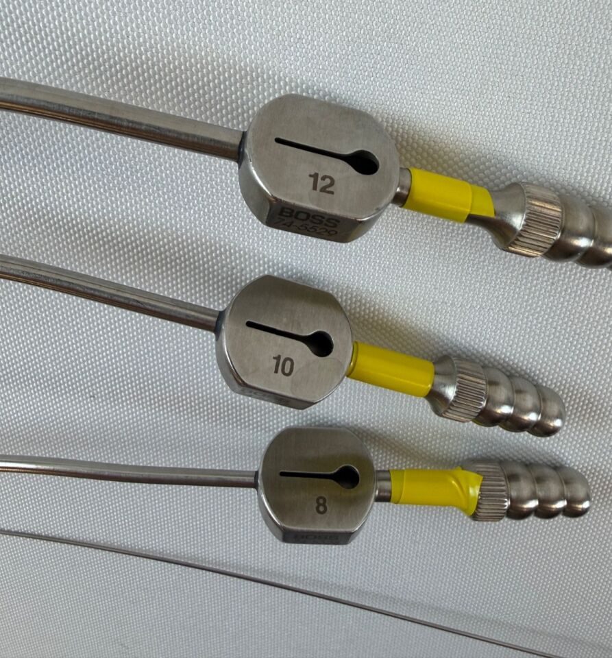 BOSS INSTRUMENTS Fukushima Teardrop Suction Tubes 8Fr 10Fr 12Fr Set   8Fr 10Fr 12Fr Fukushima Suction Tubes w/ Stylet Neuro — photo 3