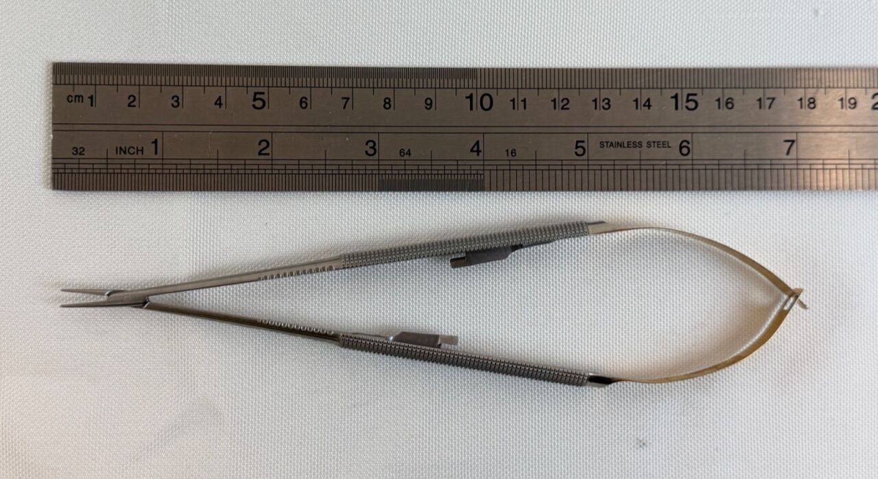 ADLER 54-7608 T/C w/ Catch 7" Neuro Vascular Micro Rhoton Needle Holder — photo 6