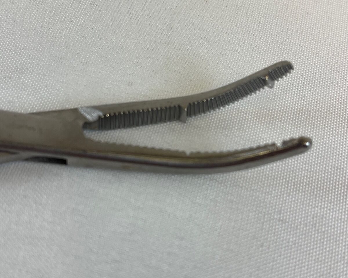 V. MUELLER GL3110 Heaney Kanter Curved Hysterectomy Forceps Double Teeth Heavy Pattern 9" — photo 6
