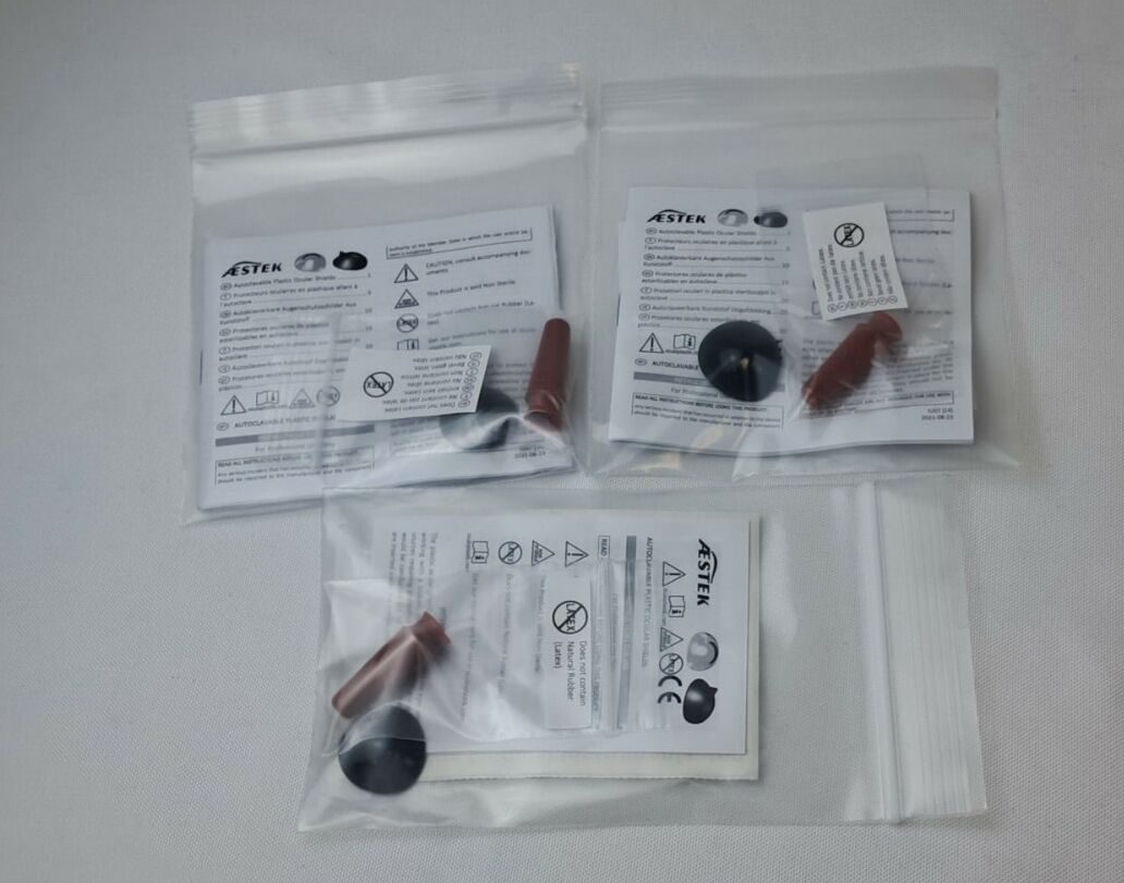 MARINA MEDICAL  3Pc Plastic Autoclavable Ocular Shield Set- 21.5mm, 25mm, 27mm
