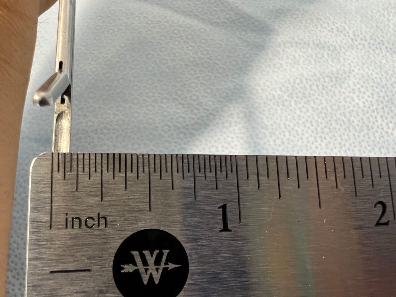 PILLING 50-5245 Laryngeal Straight Forceps 2mm X 10mm X 40cm — photo 7