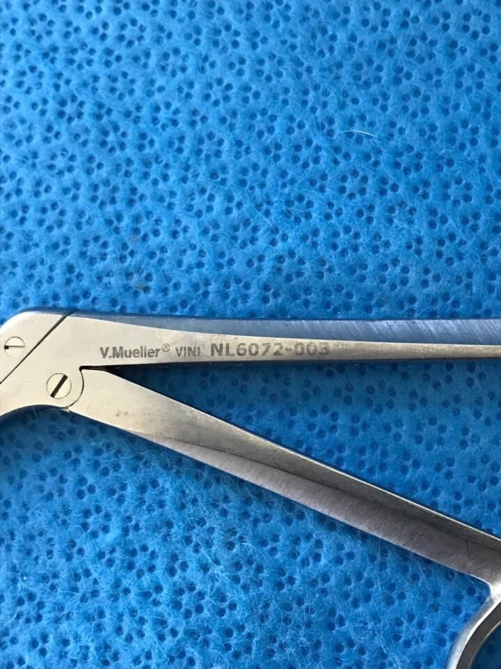 V. MUELLER NL6072-003 3mmX12mm Down Spinal Rongeur Serrated Neuro — photo 2