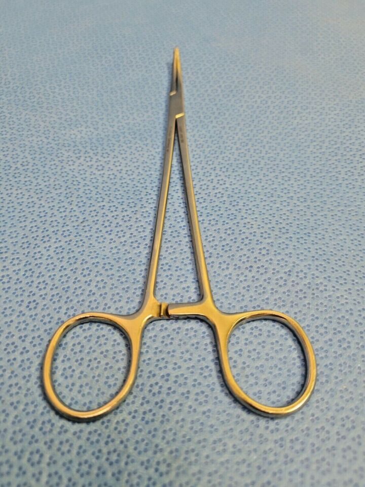 JARIT 450-310 Serrated Jaw Half Curved Schnidt Tonsil Forceps 7.5" — photo 5