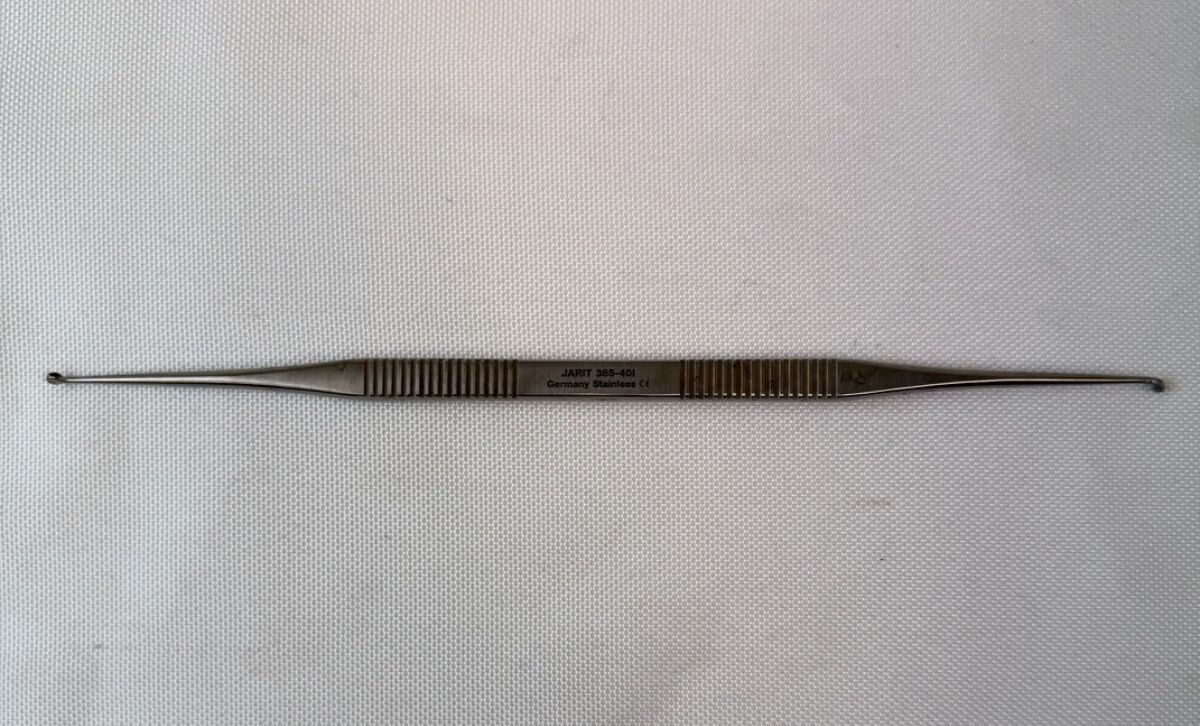 JARIT 385-401 House Curette Dual Ended Strong Angle 7" ENT Otolaryngology