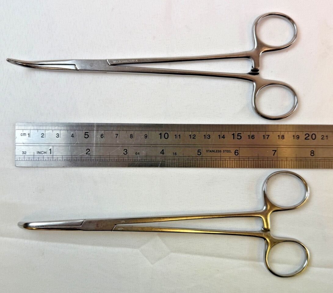 PILLING WECK 496110 Lahey Dissecting Forceps Strong Curve Serrated Jaws — photo 7