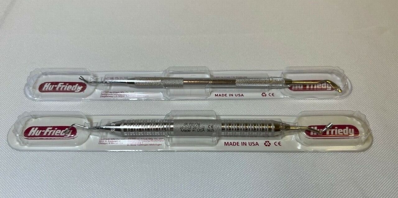 HU-FRIEDY PFIWDS2 #2 Woodson Composite Instrument & PLG1/26 Serrated Plugger