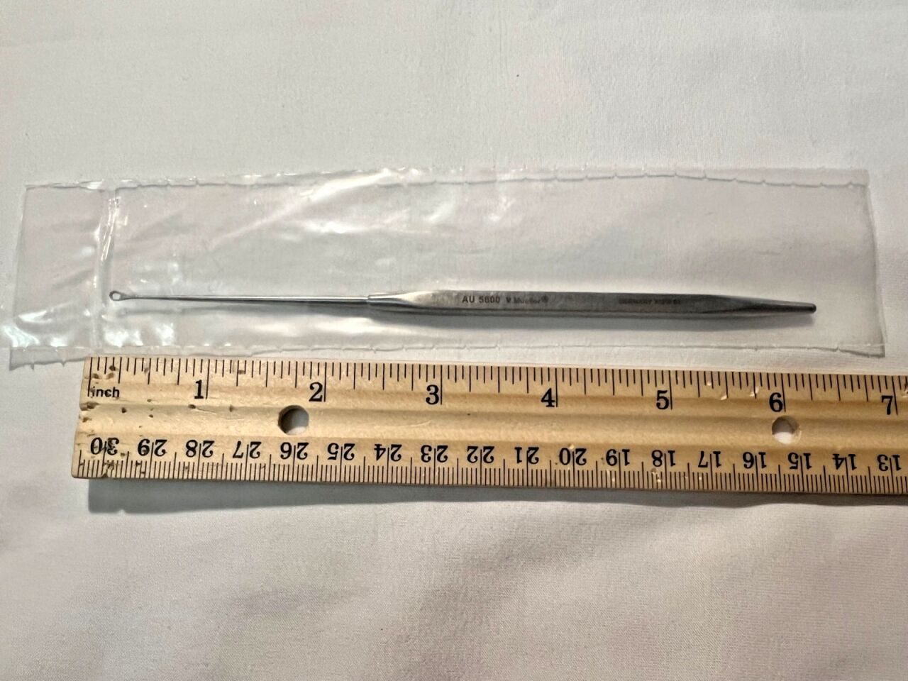 V. MUELLER AU5600 Freimuth Ear Curette 2.3X4.5mm Serrated Tip 6-1/4" Length — photo 3