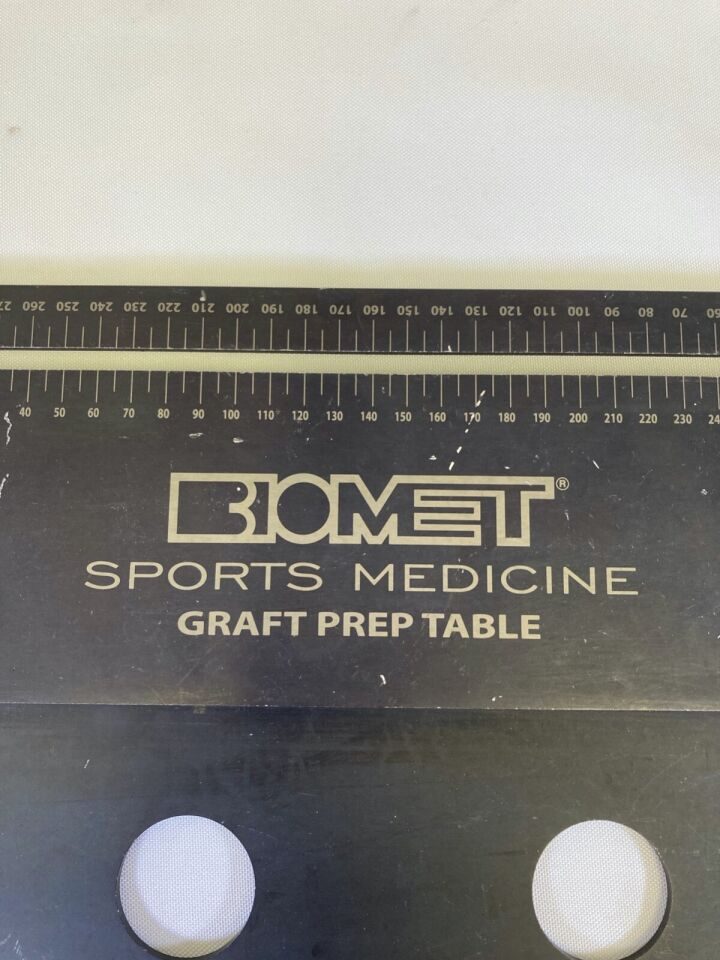 BIOMET Various Sports Medicine Graft Prep Table Arthroscopy — photo 2