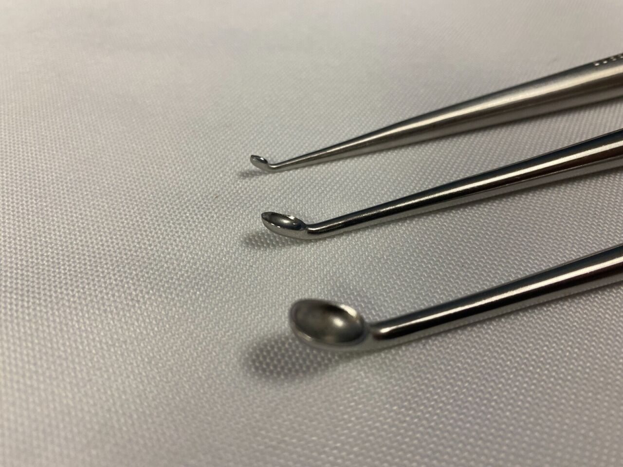 CODMAN  Set of 3 Forward Angled 8" Bone Curettes Orthopedic — photo 2