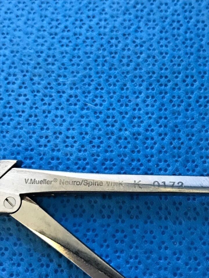 V. MUELLER K-0172 Love Gruenwald IVD Rongeur 3mmX10mm Down Bite — photo 2
