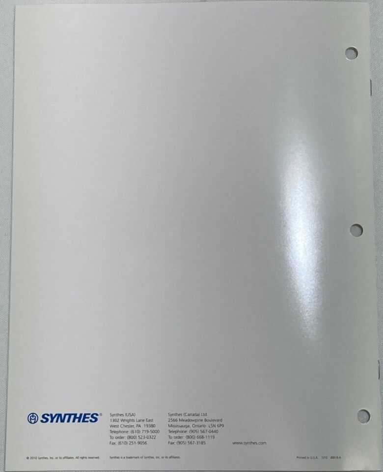 SYNTHES Air Pen Drive System Brochure Manual — photo 6