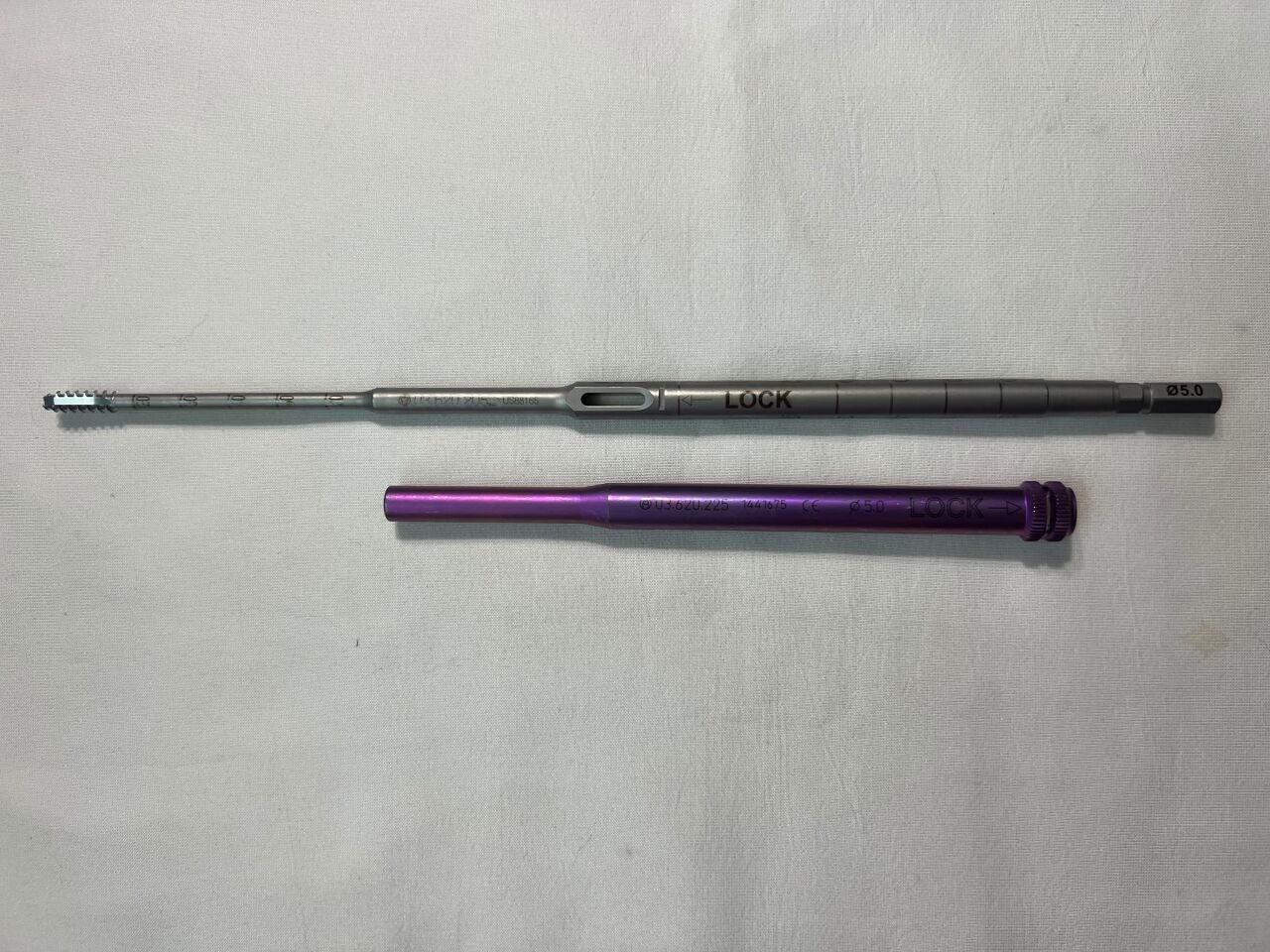 SYNTHES 03.620.205 & 03.620.225 Cannulated Tap & Protection Sleeve For 5mm Dual Core Screws — photo 1