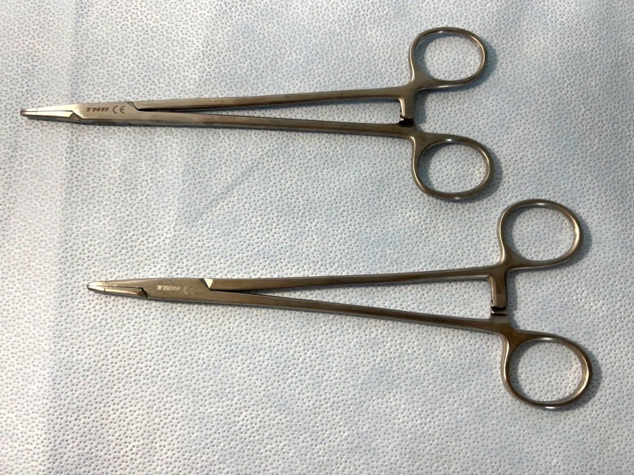 THD  Surgical Needle Holders Serrated Tips 8" Length