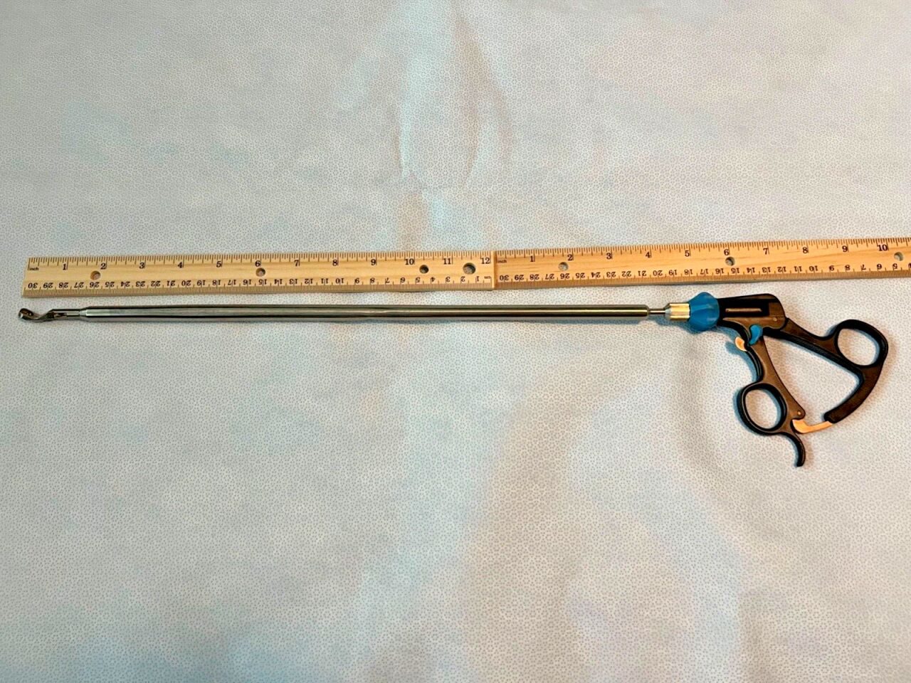 R. WOLF 8397.655 Anvil Grasper 10mm X 30deg Double Action w/ 8393.0002 Handle — photo 5