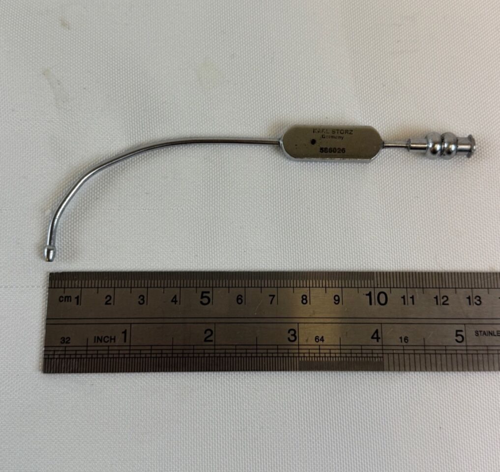 KARL STORZ 586026 Eiken Long Curved Antrum Cannula Luer Lock 2.5mm x 12.5cm ENT — photo 5