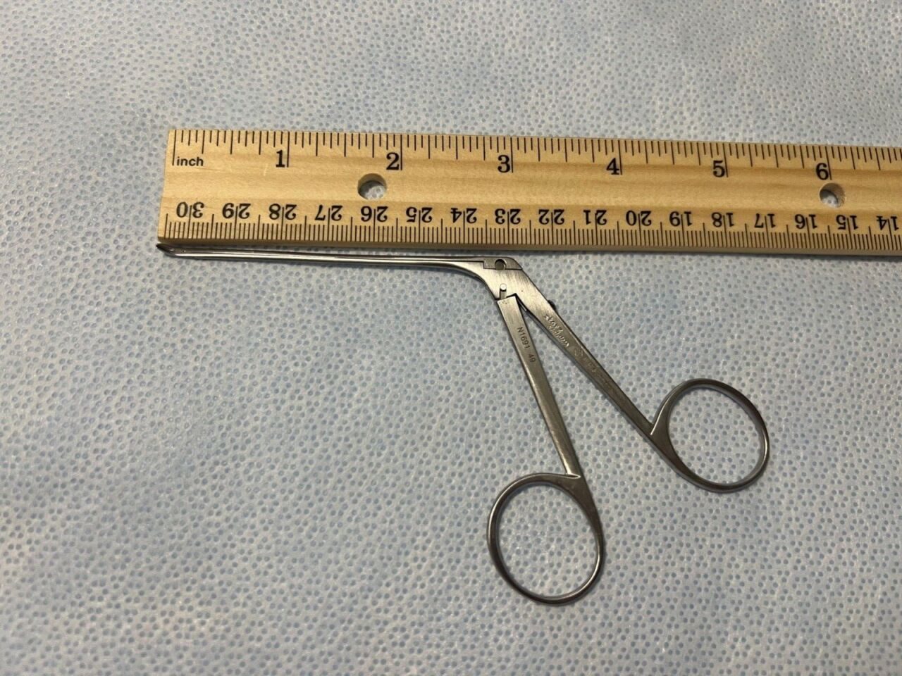 STORZ N1691 49 Hough-Crura Tonsil Nipper Forceps Curved Left — photo 6