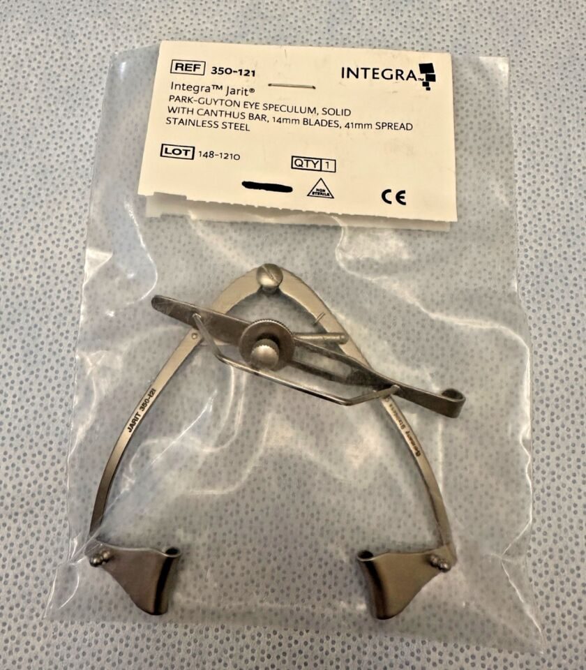 INTEGRA 350-121 Park-Guyton Eye Speculum w/ Canthus Bar 14MM Blades 41mm Spread — photo 5