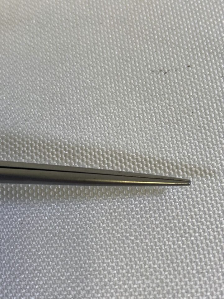 SCANLAN 3789-20N Bayonet Micro Forceps 0.8mm Straight Diamond Dust Tips 10" — photo 5