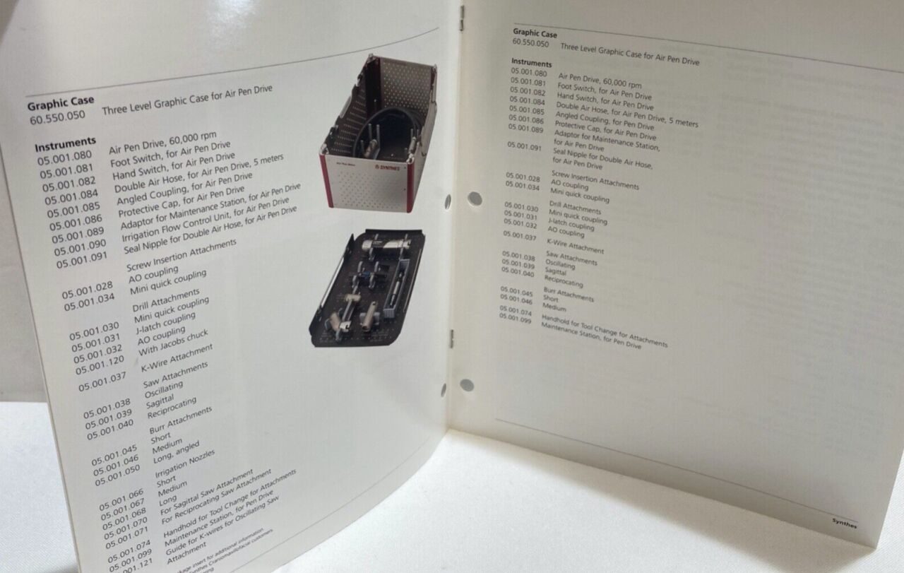 SYNTHES Air Pen Drive System Brochure Manual — photo 4