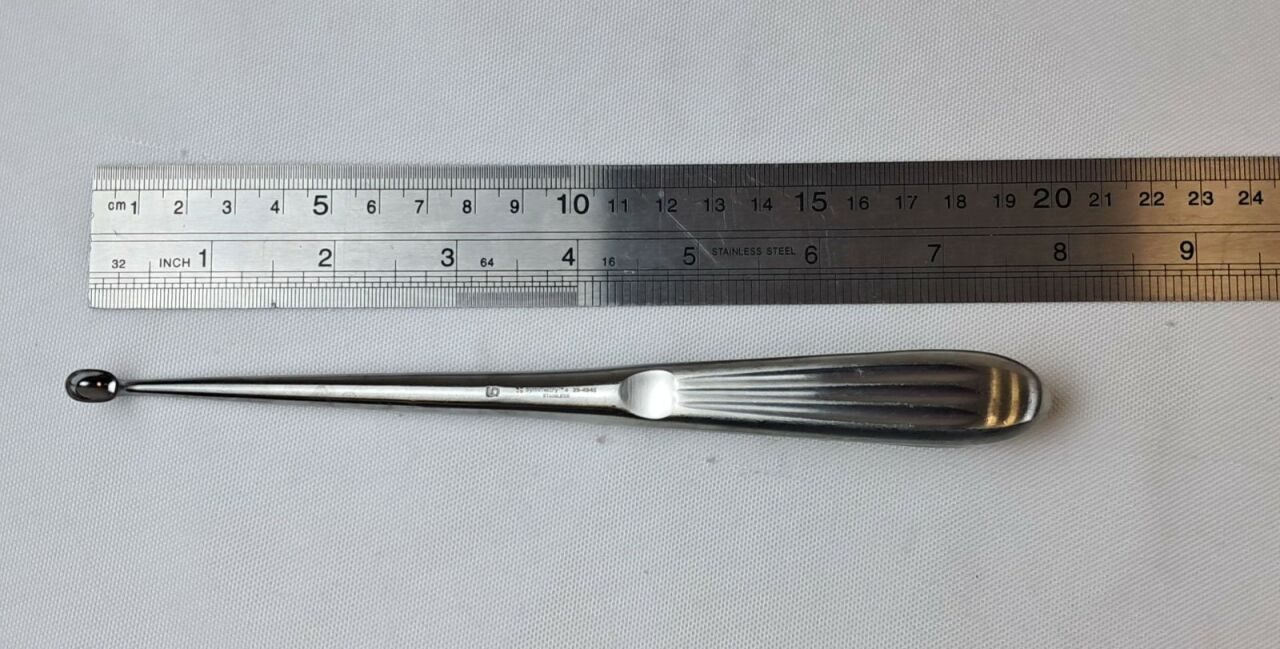 SYMMETRY SURGICAL 29-4945 Bruns Curette Straight Oval #5 Cup — photo 5