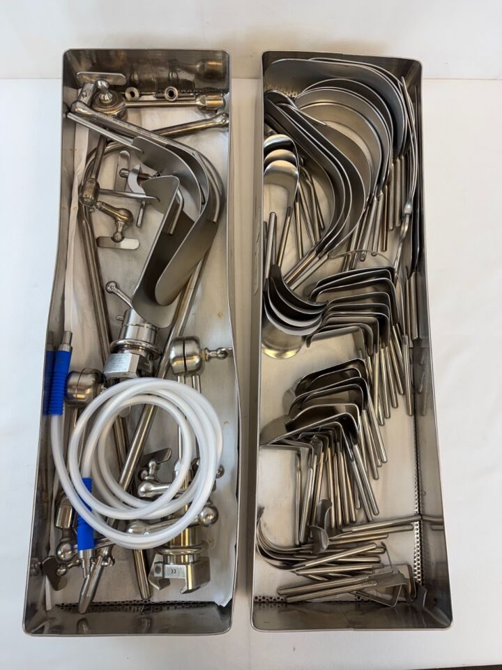 VARIOUS Automated Medical Iron Intern Octopus 72 Piece Automated Medical Iron Intern Octopus Single & Hydra Double Arm Retractor System w/ Trays — photo 8