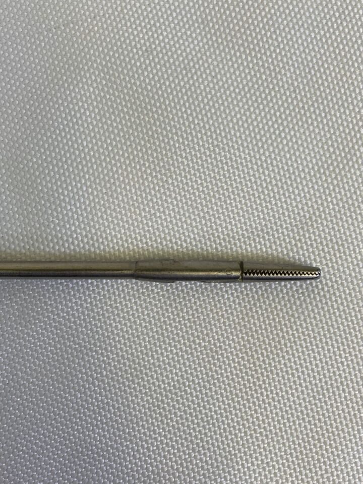 W. LORENZ 34-4390 5mm x 46cm Fenestrated Double Action Grasper ENT Laryngeal — photo 8