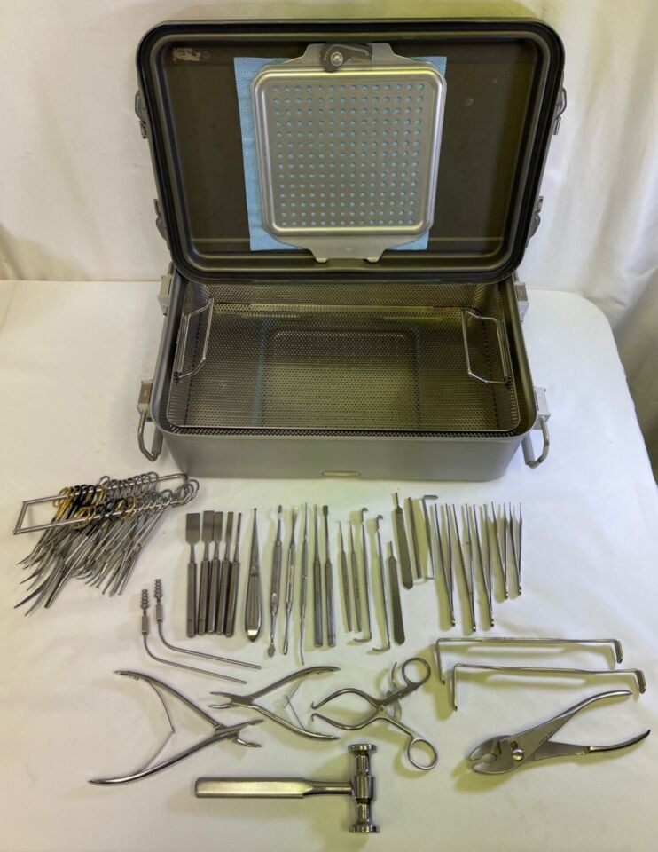V. MUELLER Various Small Ortho/Podiatry Set w/ Sterilization Case