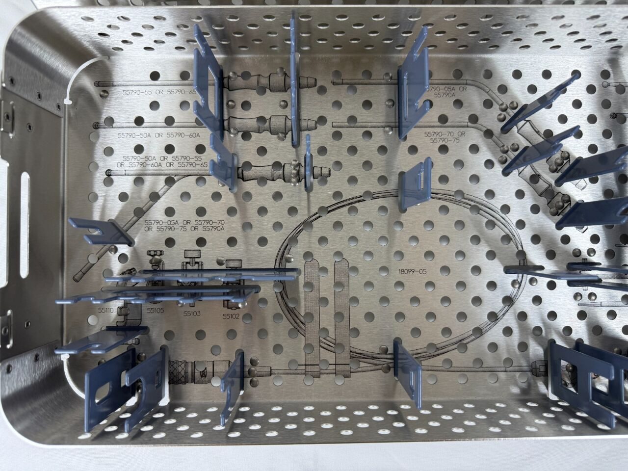 BRAINLAB EM Cranial/ENT Instrument Sterilization Tray w/ Lid ENT/CMF Instrumentation Set — photo 2