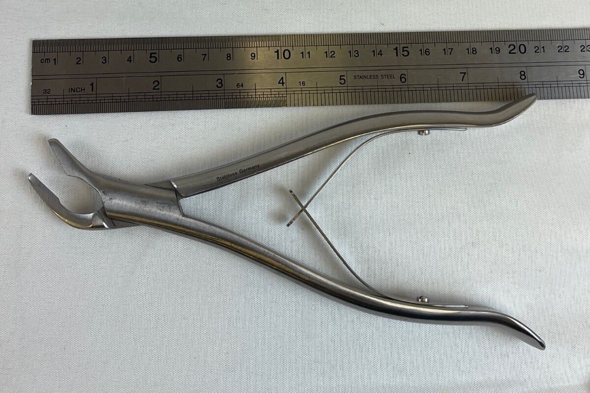 V. MUELLER NL634 Stookey Rongeur Angled Jaw 3mm Bite 19cm Long Orthopedics Neuro — photo 7