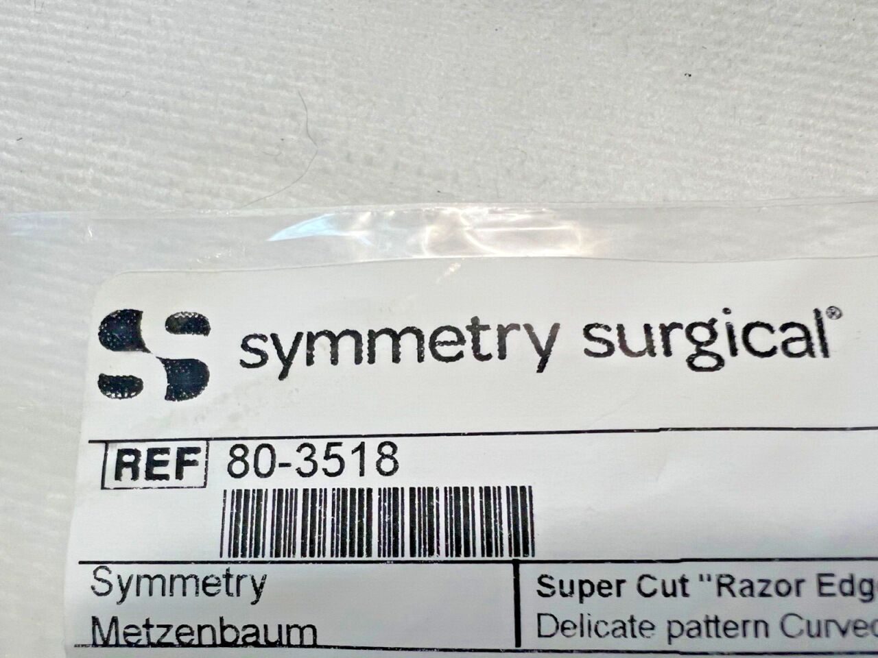 SYMMETRY SURGICAL 80-3518 Metzenbaum Super Cut Scissors 17.7cm — photo 2