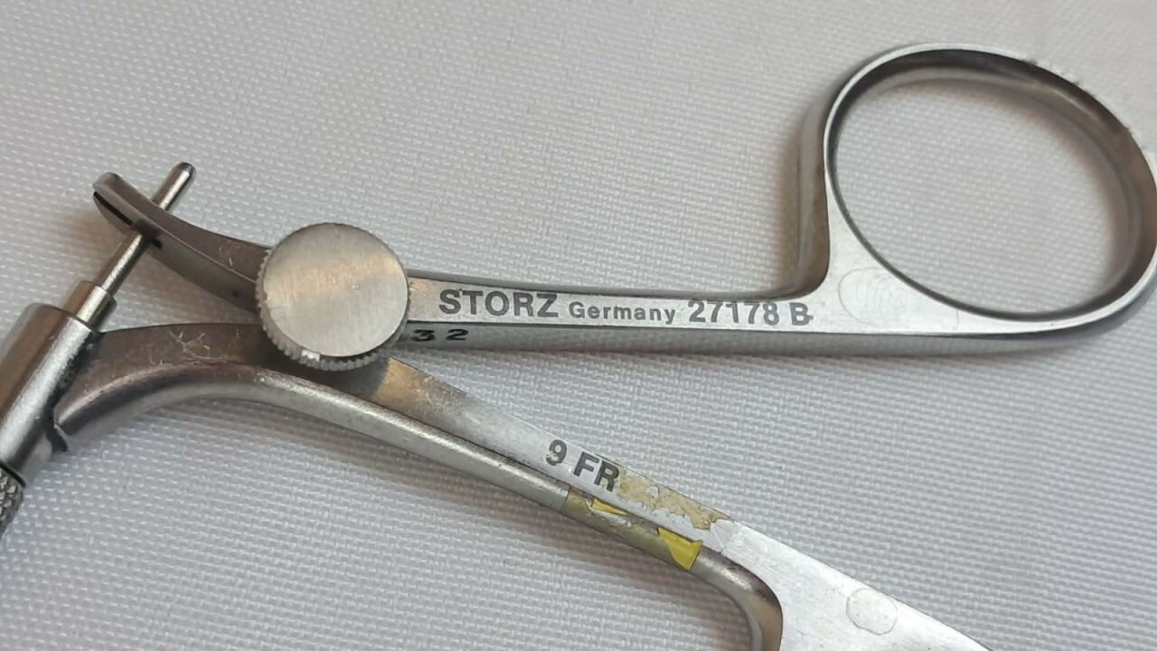 KARL STORZ 27178B 9 Fr Laparoscopic Scissor Single Action Jaw 40cm Flexible Single Action Laparoscopic Scissors — photo 3