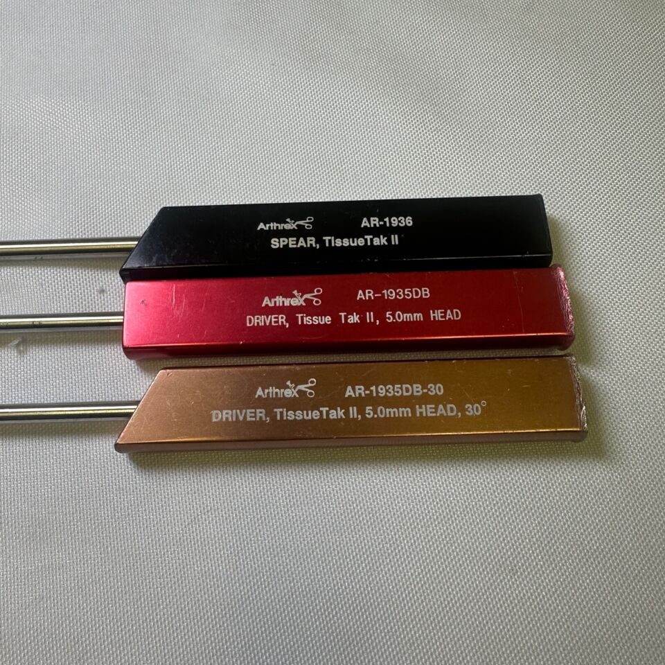 ARTHREX AR-1936 AR-1935DB AR-1935DB-30 TissueTak II Instrument Set Spear/Drive — photo 2