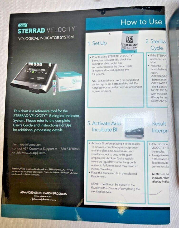 ASP 43220 Sterrad Velocity Biological Indicator System Reader Sterilizer — photo 8
