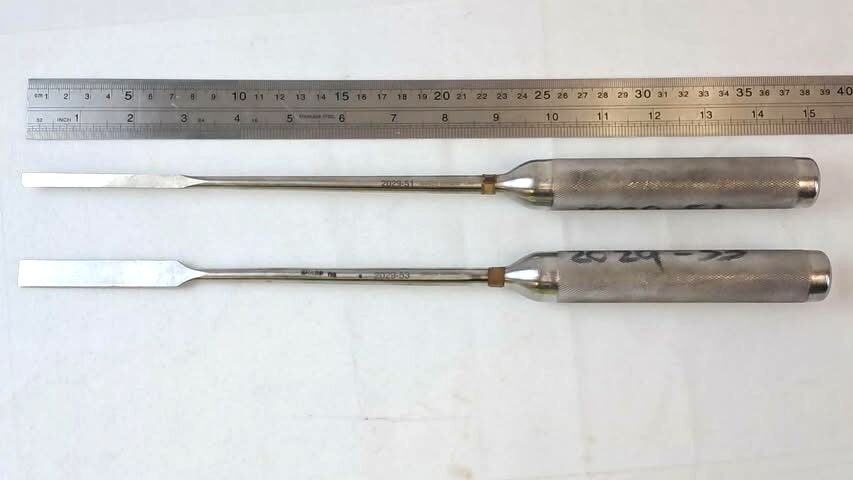 ACROMED 2029-51 2029-55 Lot of 2 Wallie-Heinig Spinal Chisels #1 & #5 15" — photo 5