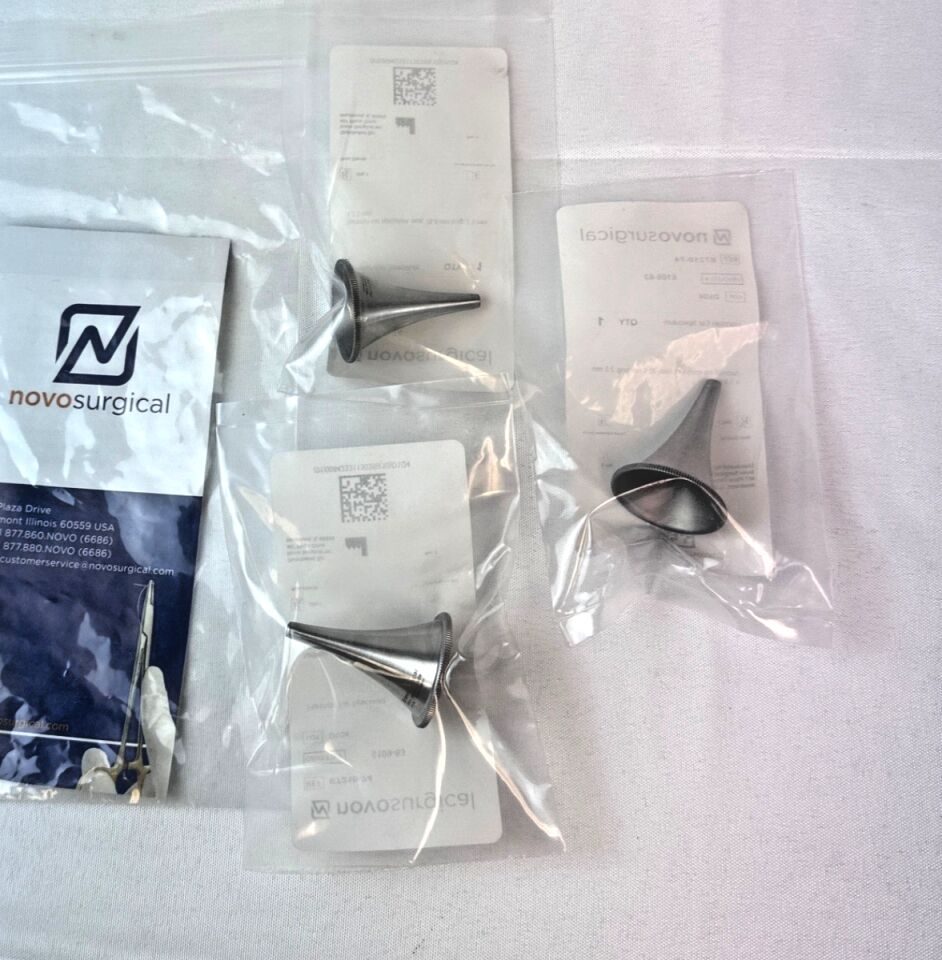 NOVO SURGICAL E7210-74 Hartman Ear Speculum Oval 35.0mm Long 2.5mm X 3.5mm set of 3 — photo 3