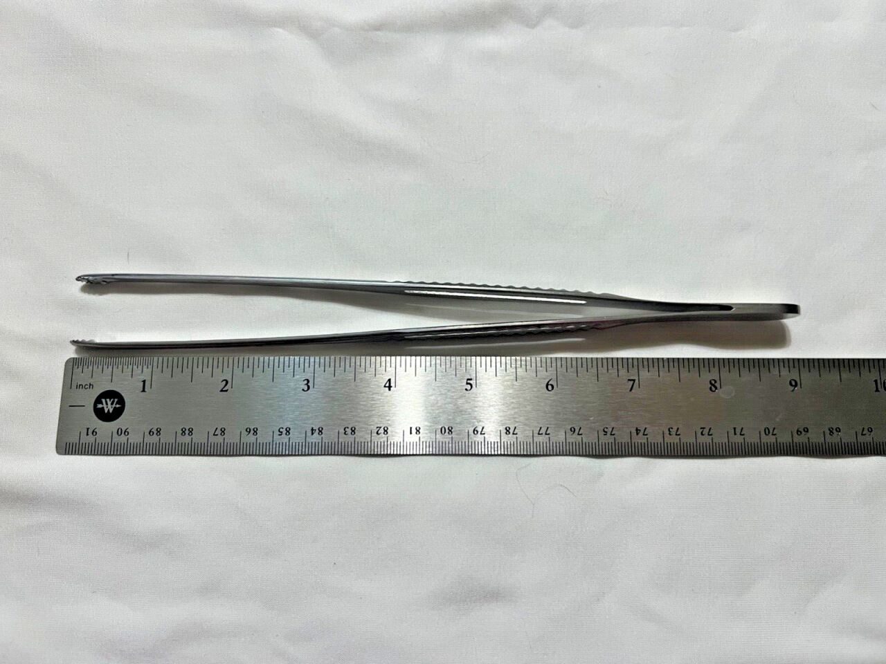 V. MUELLER SU2460-Z Mayo-Russian Tissue Forceps Radially Serrated Cup Tips 9" L — photo 6