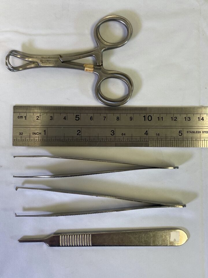 VARIOUS  16 Piece Konig Zimmer Closed Pinning Tray w Sterilization Case — photo 9
