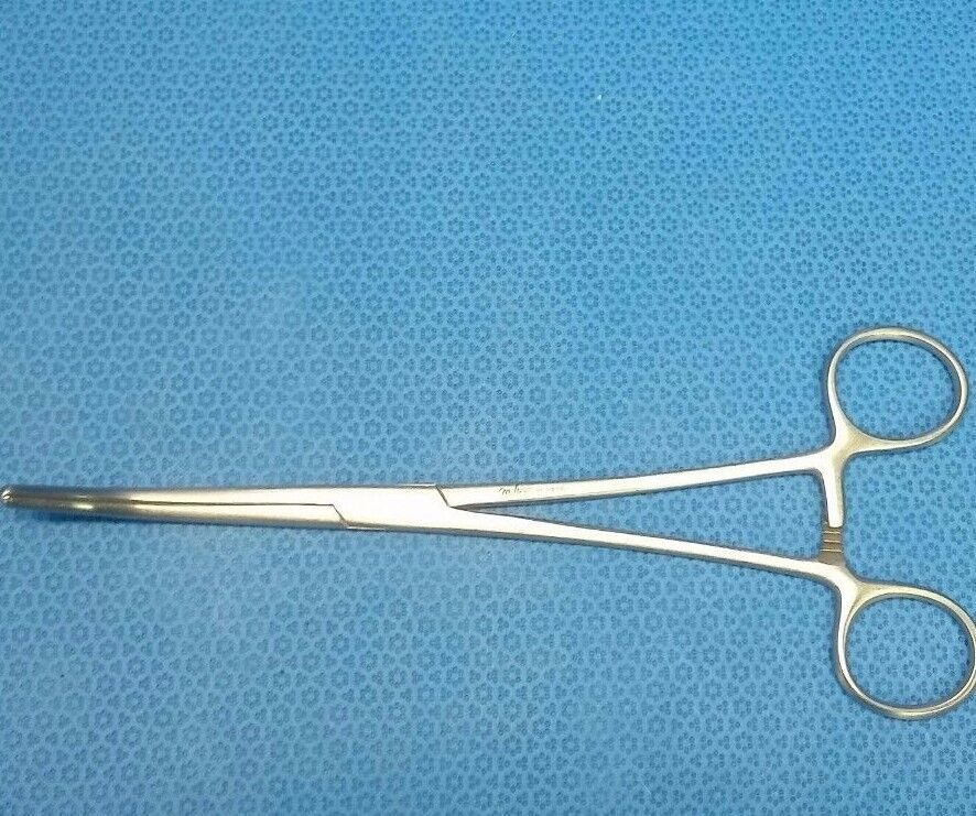 MILTEX 30-1805 Pean Hysterectomy Forceps, Longitudinal Serrations, Curved, L: 9" — photo 2