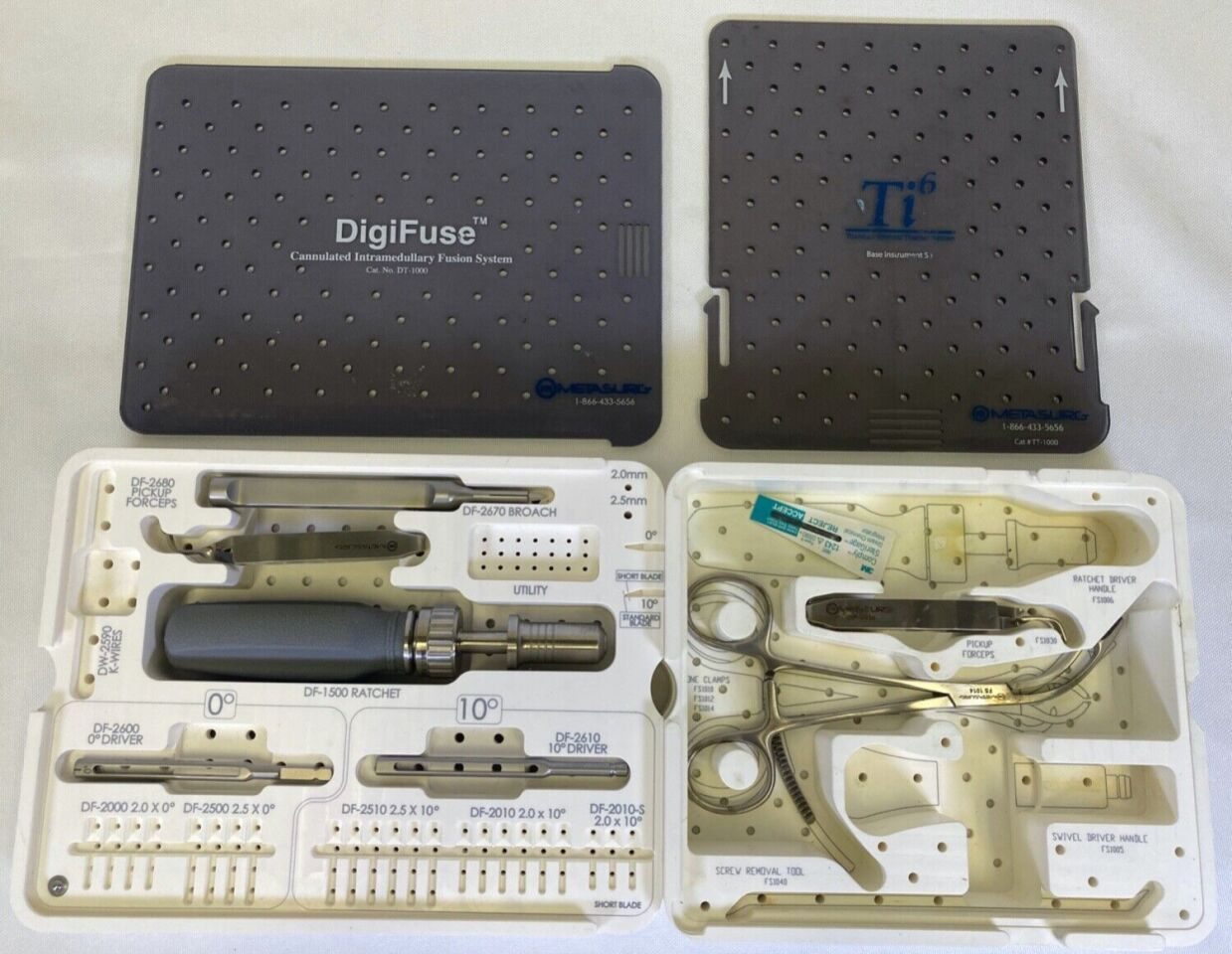 METASURG DT-1000 Ti6 Base Instrument Set w/ DigiFuse Instrument Set — photo 1