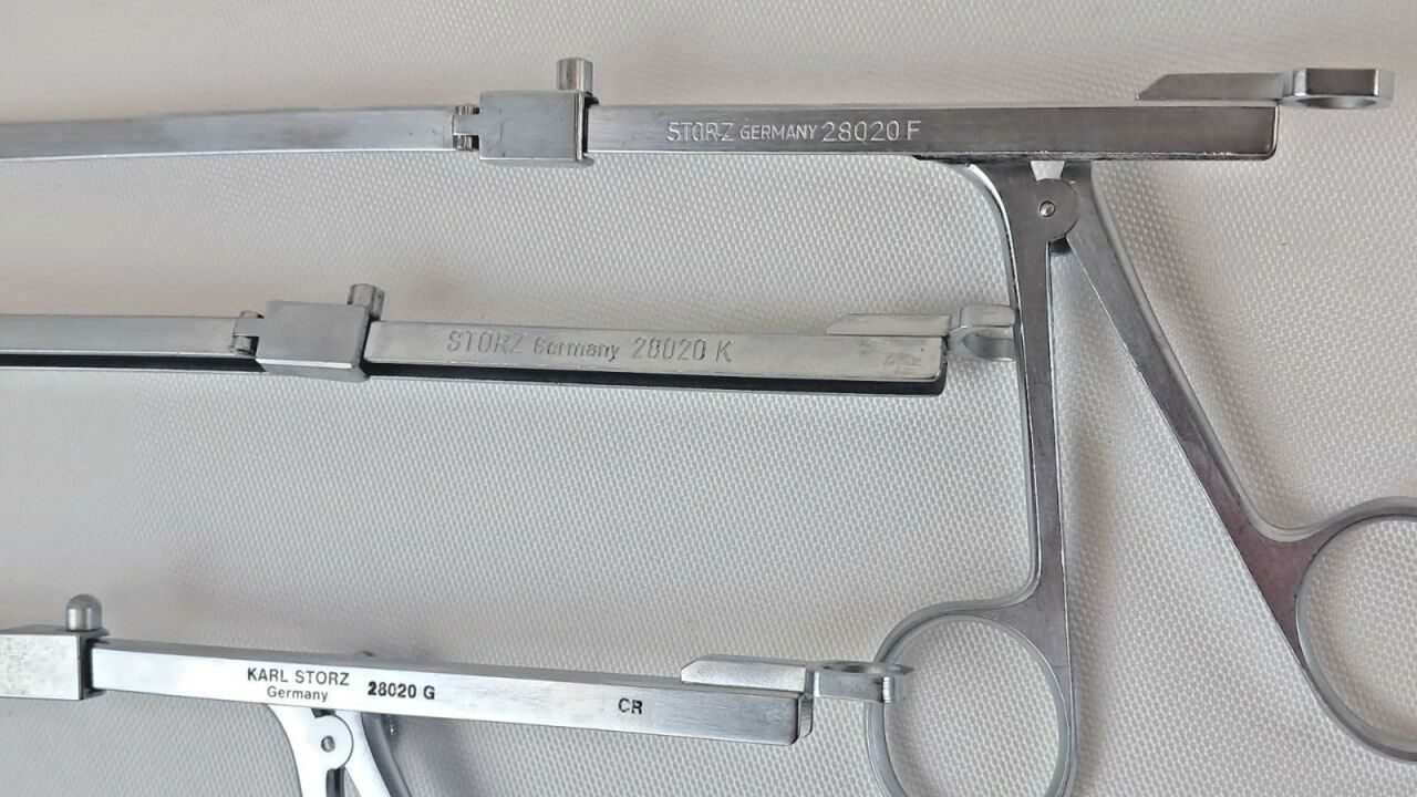 KARL STORZ 28020F 28020G 28020K Nephroscope Instrument Set Forceps & Guide — photo 2