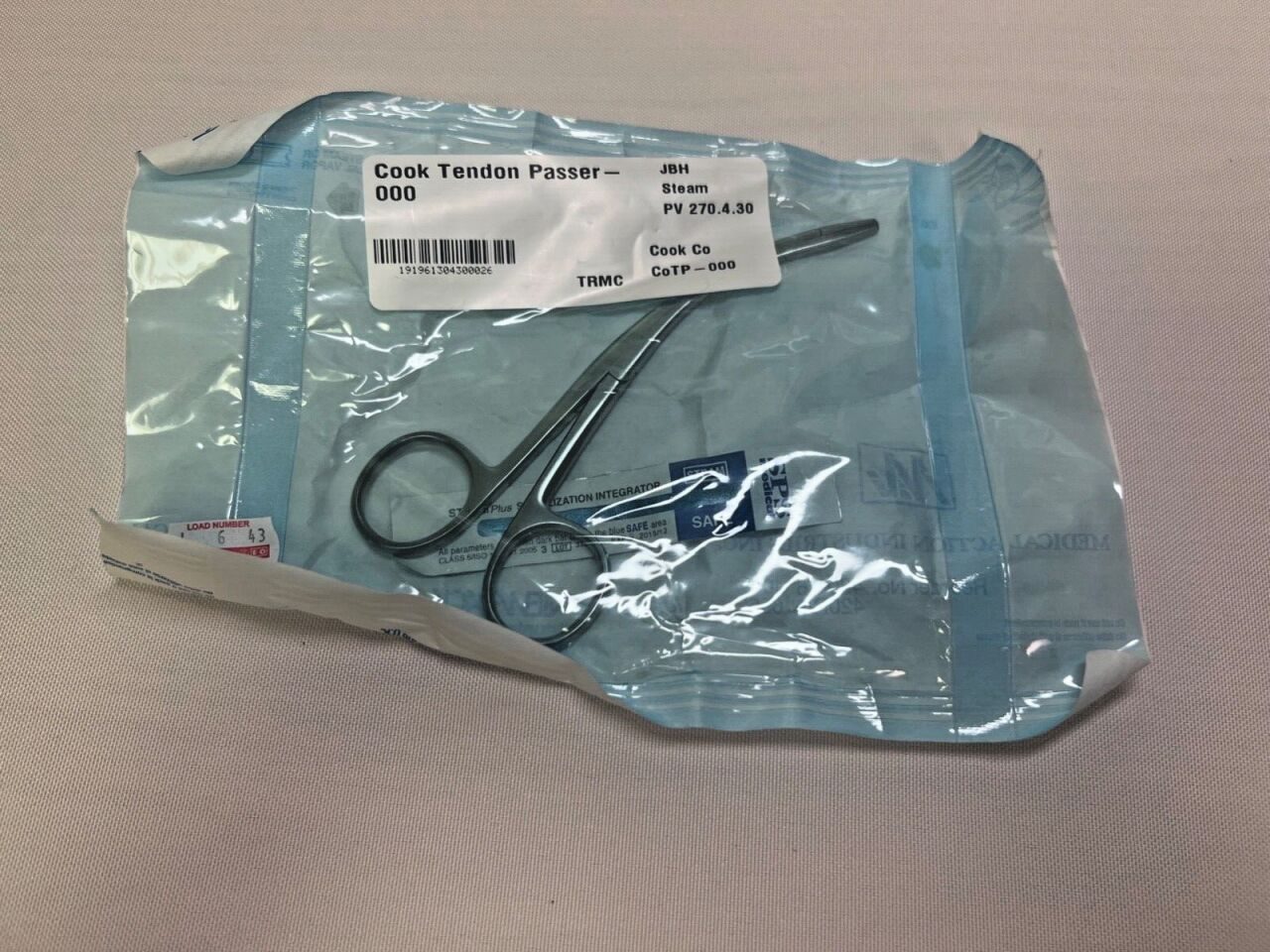 V. MUELLER OS5526-001 Tendon Tunneling Passing Forceps Curved Alligator Jaws 6" — photo 7