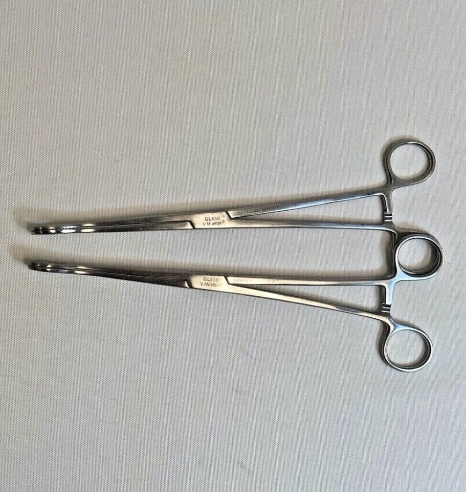 V. MUELLER GL650 Foerster Sponge Forceps Straight 9.75" — photo 6