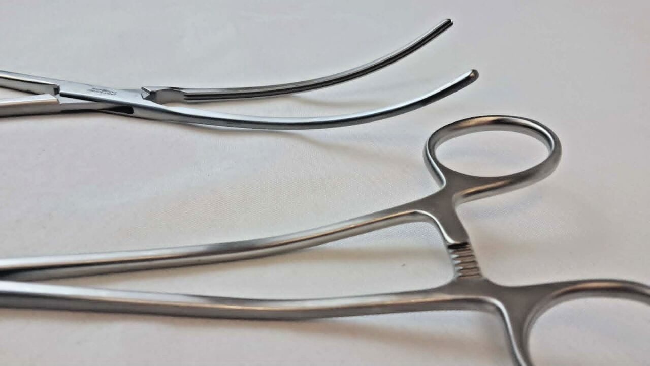 JARIT 320-282 Lot of 2 DeBakey Aortic Curved Forceps 1 x 2 Teeth 10-1/2" — photo 3