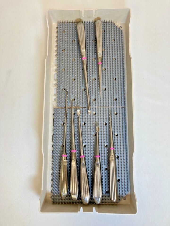 CODMAN  Set of 7 Orthopedic Bone Curettes w/ Case — photo 7