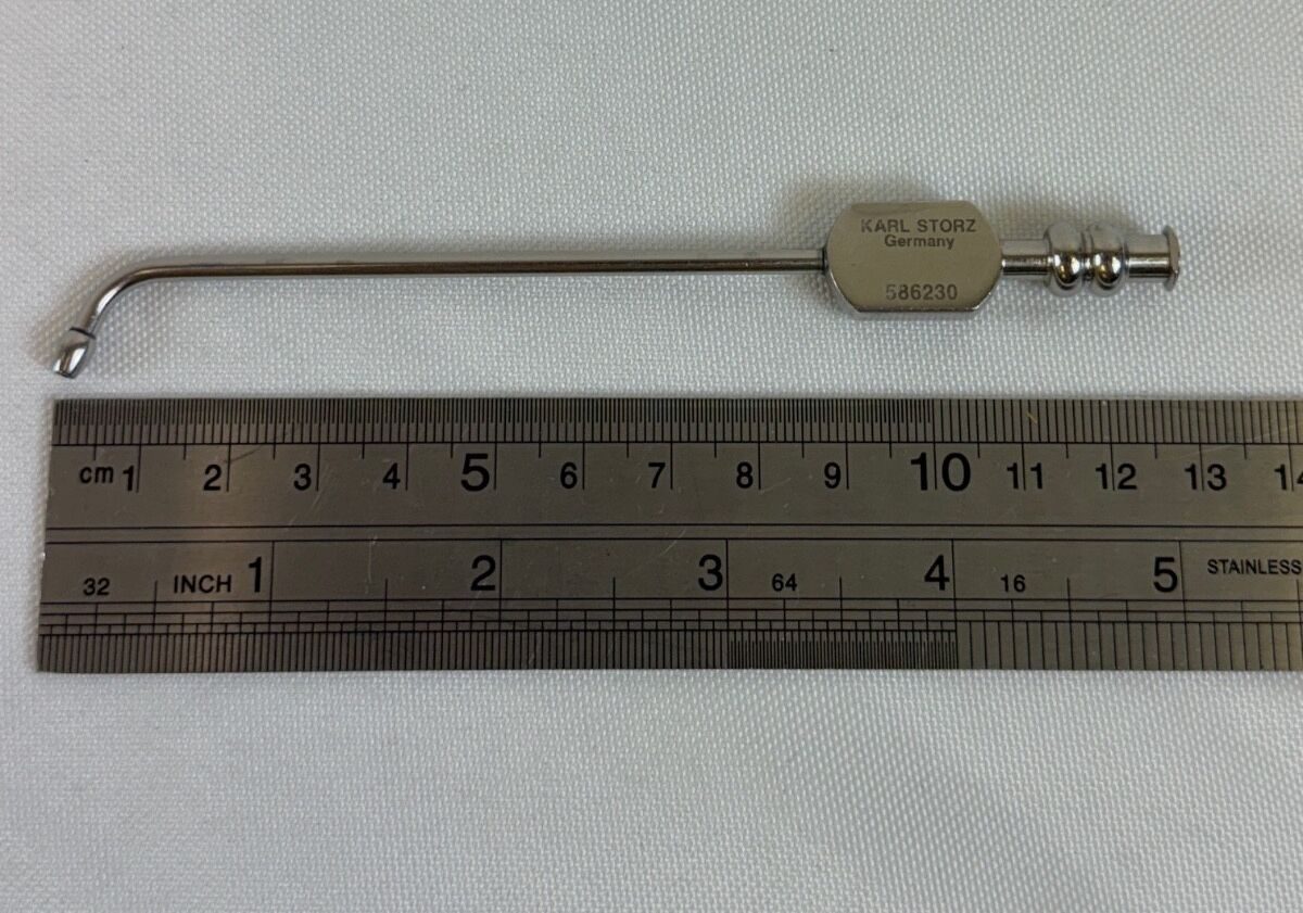 KARL STORZ 586230 Eicken Antrum Suction Cannula Tube 3mm x 12.5cm w/ Hole ENT — photo 6