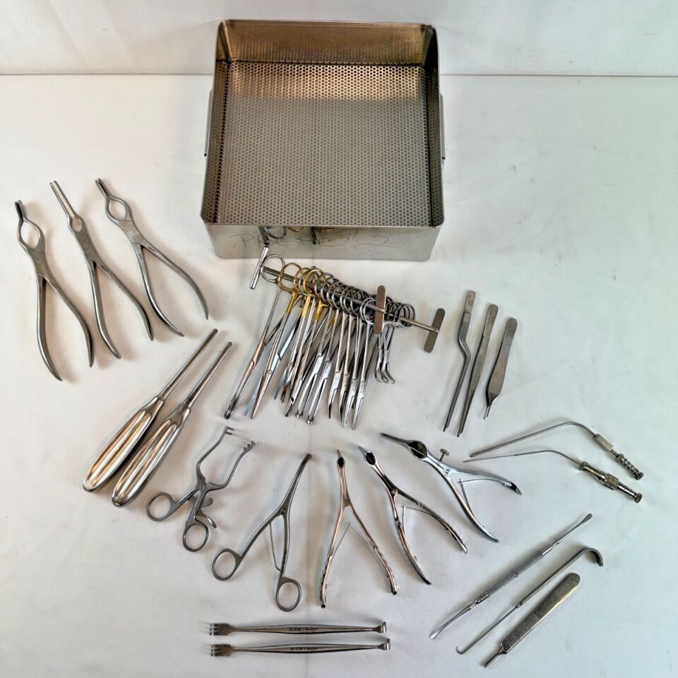 V. MUELLER Septum ENT Rhinoplasty Nasal Set 34 Piece Septum Tray ENT Nasal Set w/ Tray — photo 1