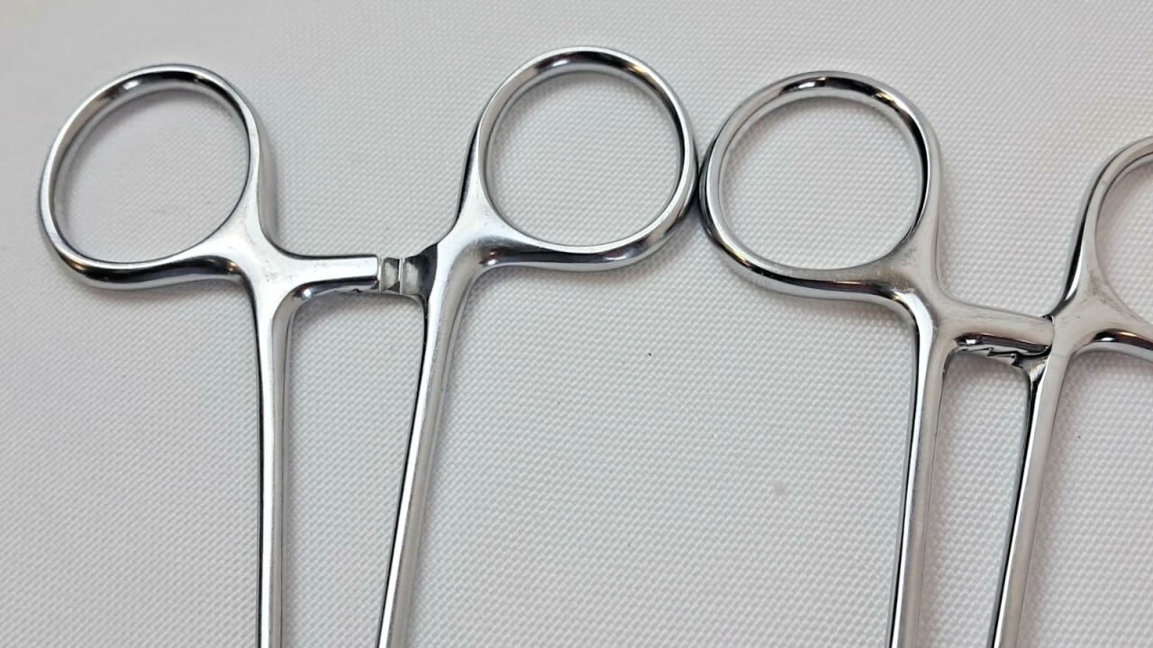 PILLING WECK 500360 5 x 6 Teeth 10.25" Length Lot of 5 Allis Tissue Forceps — photo 3