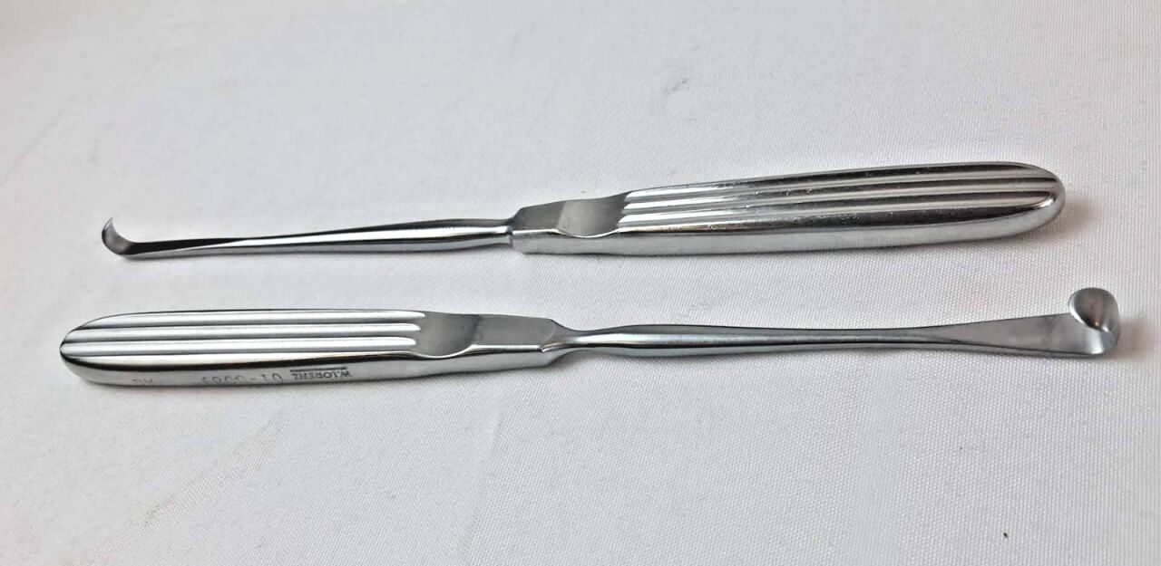 W. LORENZ 01-0087 5mm & 01-0089 7mm Obwegeser Periosteal Elevators