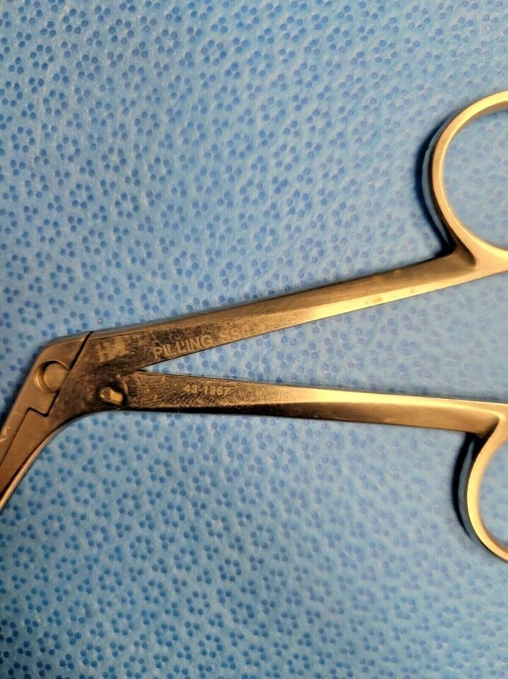 PILLING WECK 43-1367 Fenestrated Jaw 5" Nasal Forcep Blakesley-Wilde Nasal Forcep — photo 2